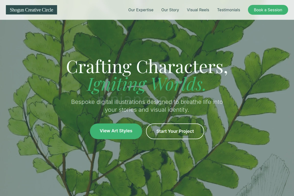 Premium Animation Studio Website Design